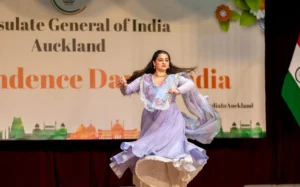 A cultural performance from the Auckland celebrations at Mahatma Gandhi Centre on Friday.