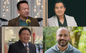 Clockwise from top left: Leo Liu, Jono Ng, Preet Raj Singh Dhaliwal and Paul Alforque.