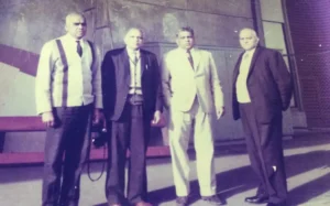 Bhana Brothers, a name now woven into the fabric of Auckland’s history, was founded in the late 1930s by Magan, Jeram, Manilal and Bhana Fakir (L-R).