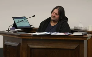Loafers Lodge resident Raymond Lauder during the trial of the man accused of arson and murder following a fatal fire at the lodge in 2023.