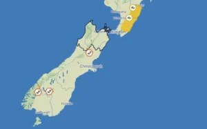 MetService has issued road snowfall warnings for Lewis Pass, Crown Range Road and Milford Road.