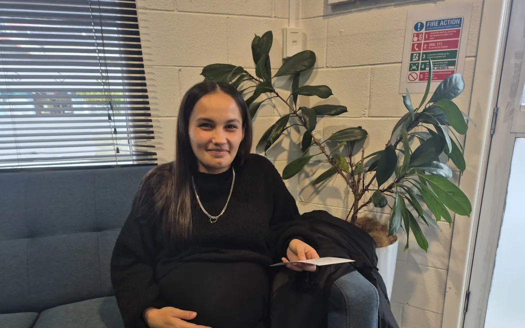 24 year old Macy Te Whaiti is expecting her third child and describes the free kaupapa Māori hauora clinic as a 'lifesaver'.
