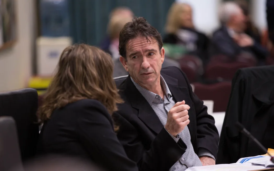 John Watson at a Council meeting about the Unitary Plan. 10 August 2016.