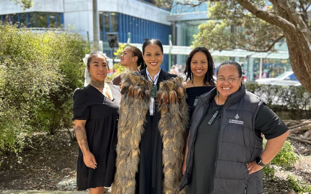 Angel Stewart (Ngāti Hāua, Te Arawa,Tainui), is a lawyer and content creator who has built a strong following online, but at the heart of her mahi is a deep commitment to te reo Māori and her whānau.