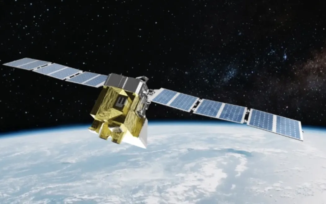 Artist’s rendering of MethaneSAT, the satellite EDF developed.
