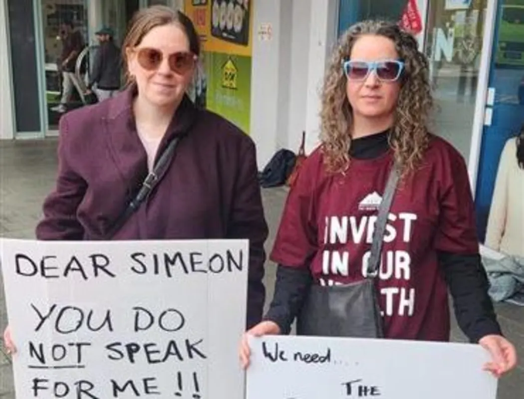 Cancer patient Charyl Robinson (left) and one of her 