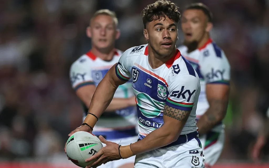 Chanel Harris-Tavita of the Warriors Manly Warringah Sea Eagles v NZ Warriors.