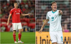 Chris Wood at Nottingham Forest and with the All Whites