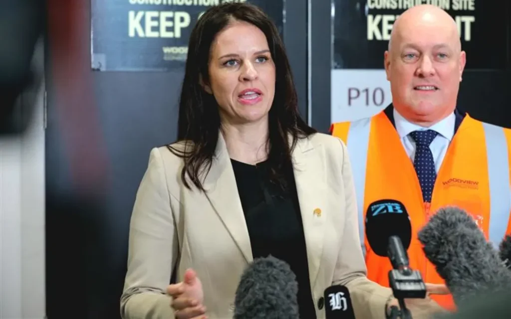 Education Minister Erica Stanford and Prime Minister Christopher Luxon.