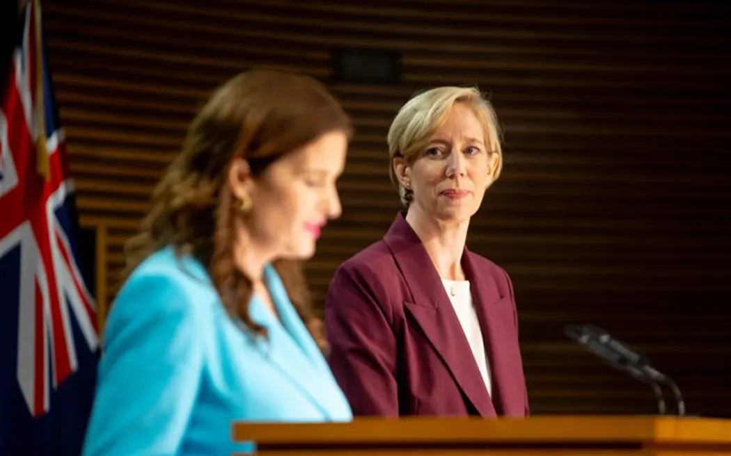 Finance Minister Nicola Willis and the new Reserve Bank governor Dr Anna Breman.