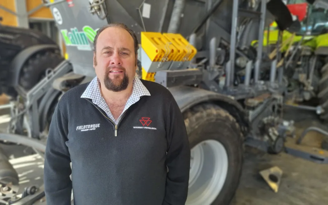 General manager of Stratford farm machinery supplier Field Torque, Carl Hinton, says orders are beginning to come in for tractors and bale-combination machines.