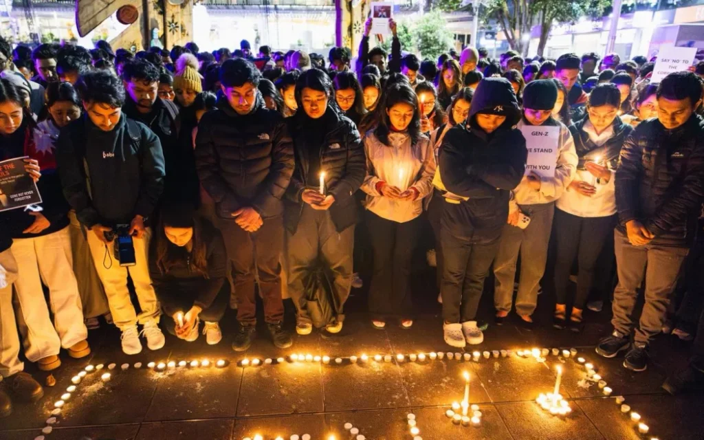 Hundreds gathered in Auckland on Tuesday to mourn those killed in Nepal’s anti-corruption protests.