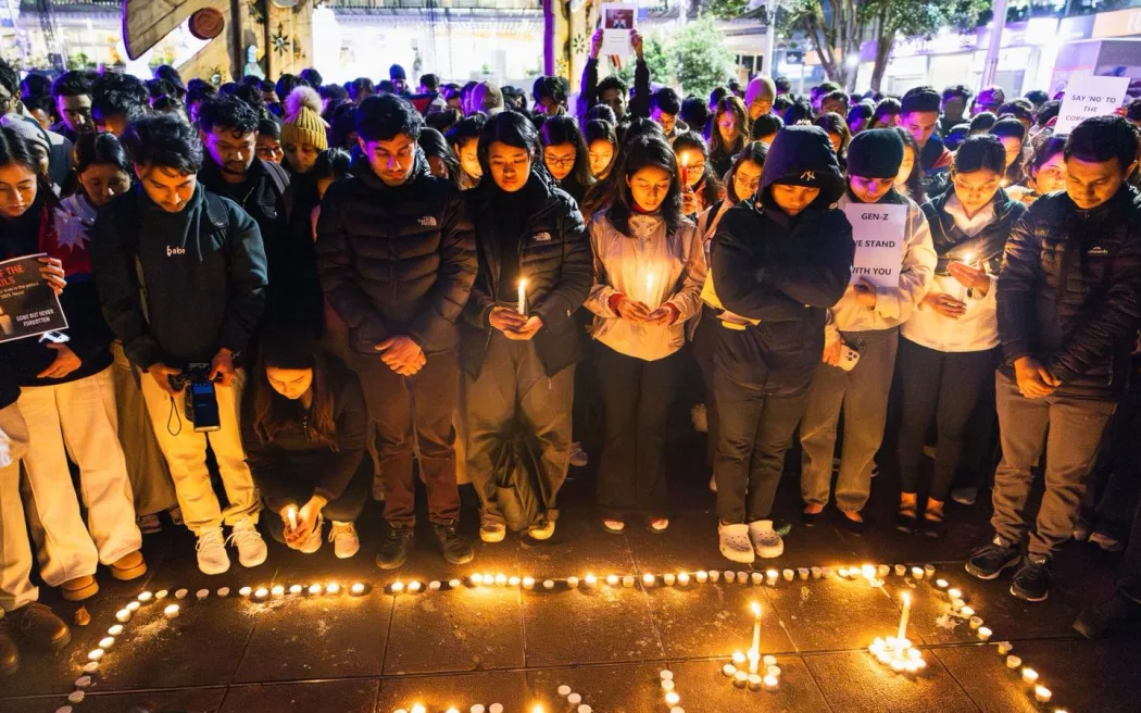Hundreds gathered in Auckland on Tuesday to mourn those killed in Nepal’s anti-corruption protests.