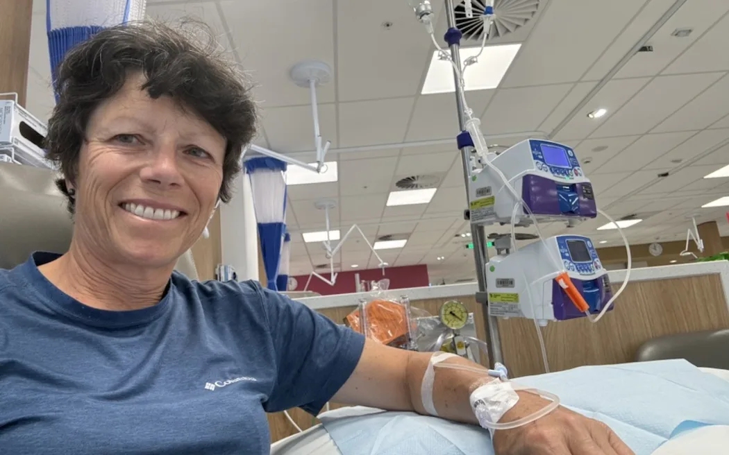 Jo Neep receiving treatment in Australia in the past year.
