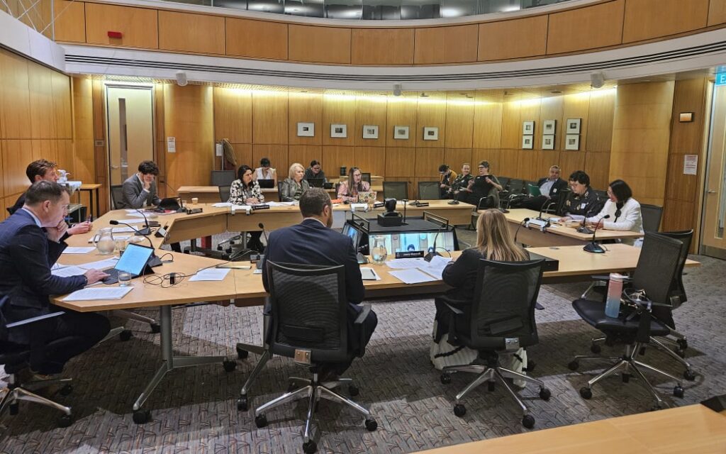 Lady Tureiti Moxon and Janice Kuka presenting to the Health Select Committee on changes to the Pae Ora (Healthy Futures) Act 2022. (wide)