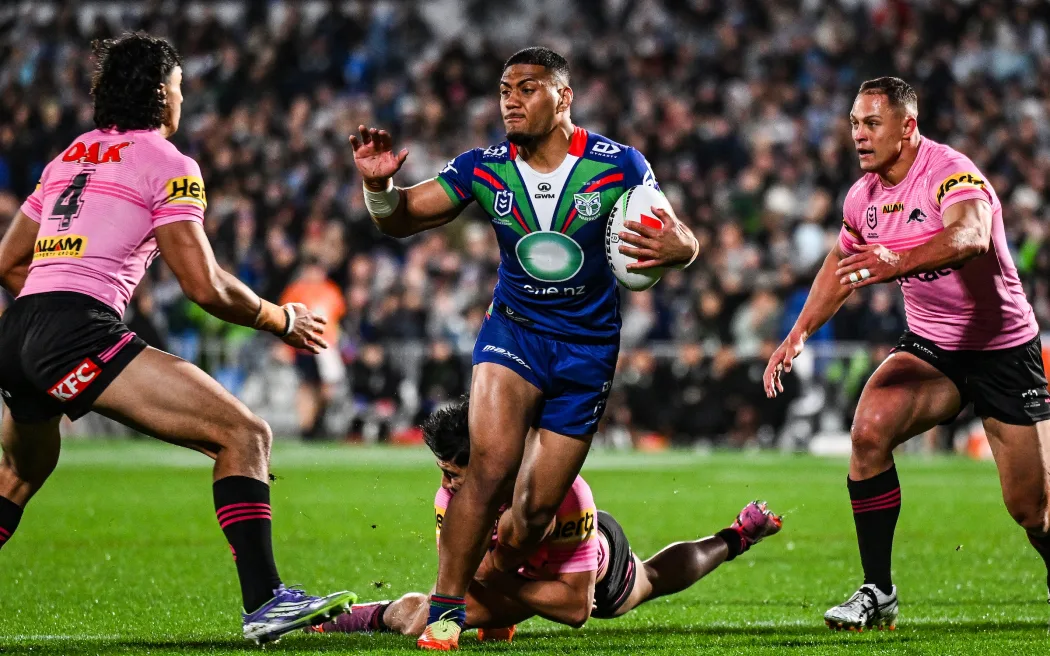 Leka Halisima of the Warriors, NZ Warriors v Penrith Panthers, NRL Telstra Premiership Finals Week 1 rugby league match at Go Media Stadium, Auckland, New Zealand on Saturday 13 September 2025. © Photo: Andrew Cornaga / Photosport