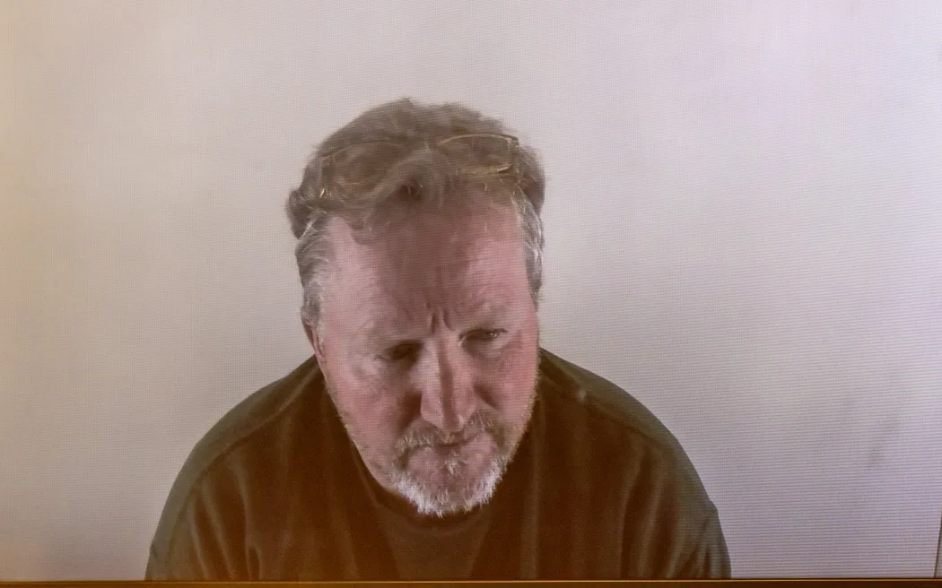 Leo Darin Goodwin appearing via AVL at the Christchurch District Court.