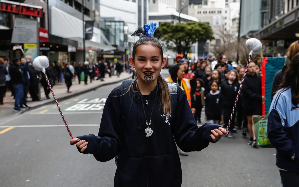 Māori language week parade in Wellington