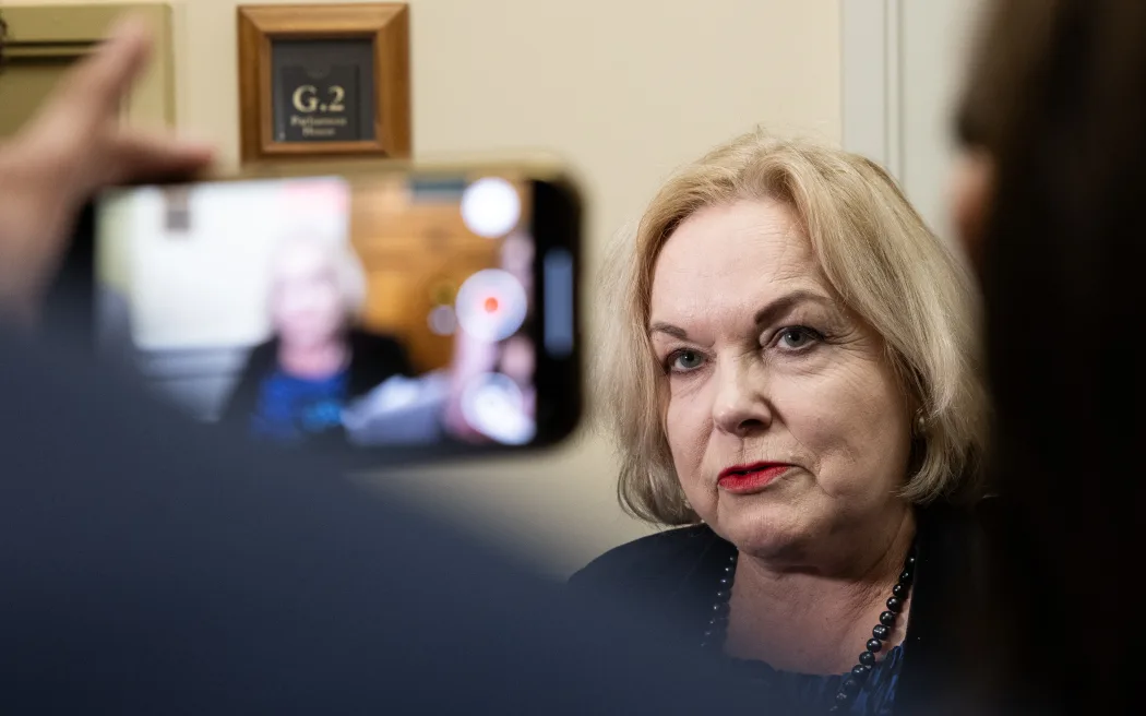 Judith Collins addresses the media as Chair of Parliament's Privileges Committee.