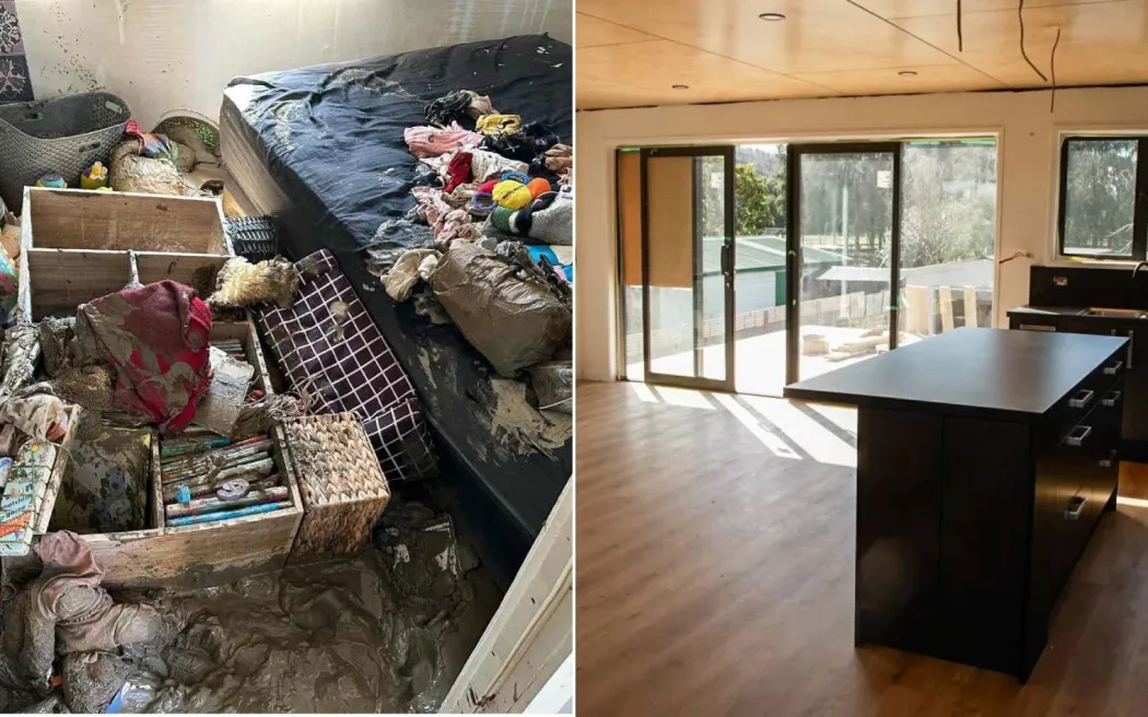 Mitre 10 has helped Jack and Ella Collins into a new home, after their old one was destroyed by Cyclone Gabrielle.