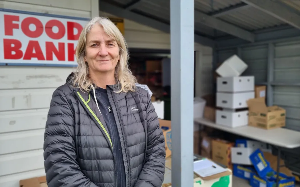 New Plymouth Community Foodbank manager Sharon Wills says the service is seeing increasing numbers of people who are working and have mortgages.