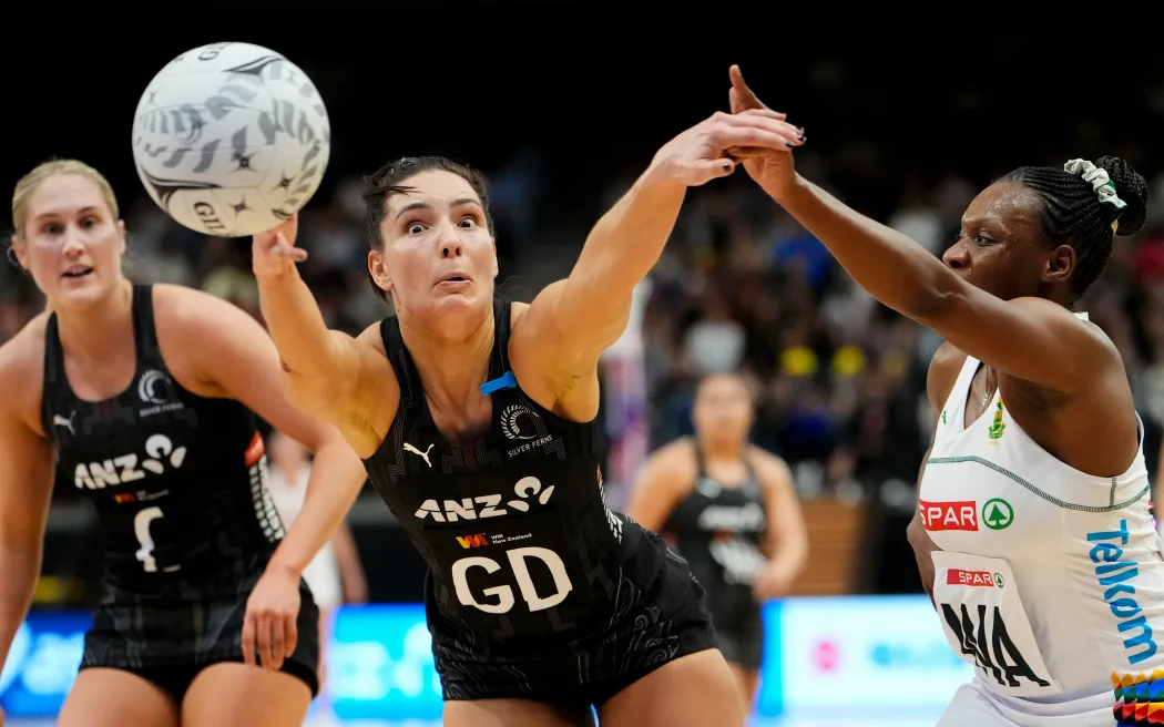 Silver Ferns defender Karin Burger.