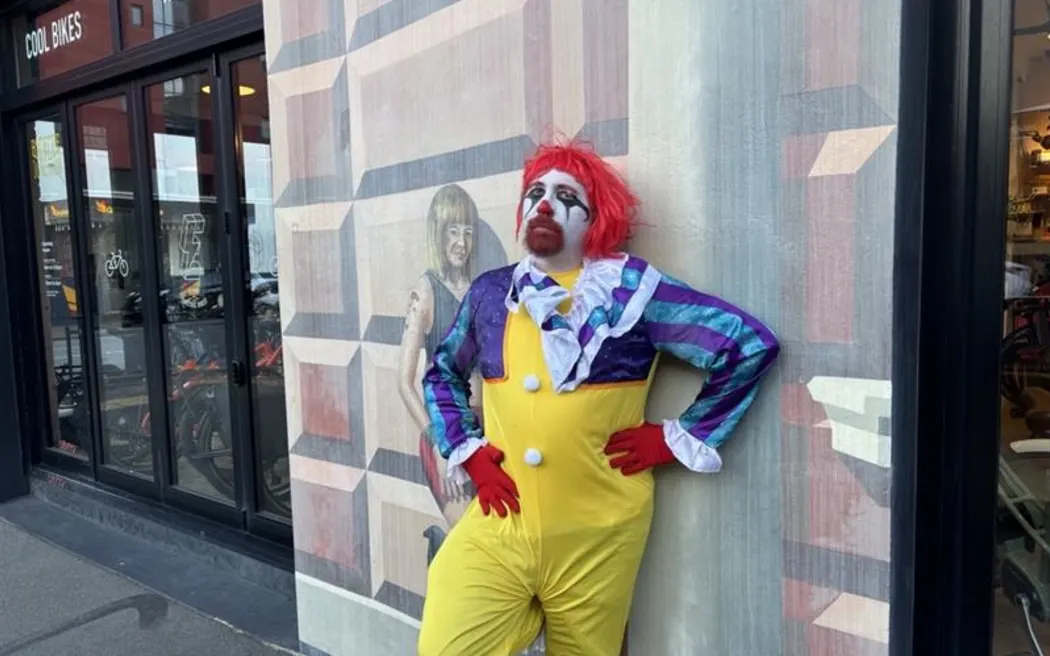 Pennywize the Rewilding Clown, who has revealed a bold plan for Wellington.