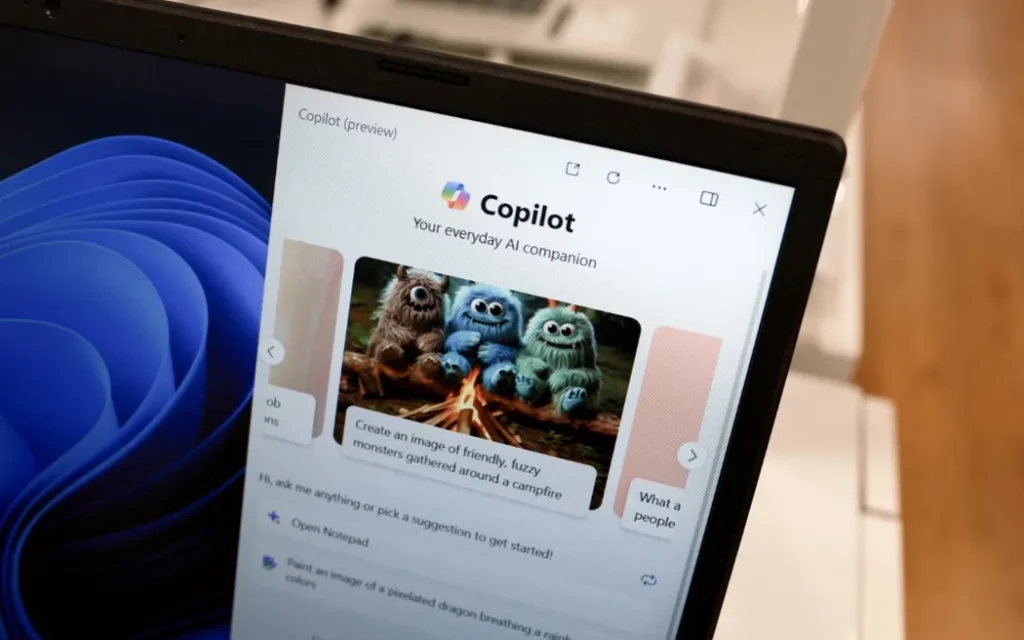 MIAMI, FLORIDA - JUNE 18: A laptop computer with Microsoft Copilot+ installed is on display at the Best Buy store on June 18, 2024 in Miami, Florida. Today, Best Buy began selling Microsoft's new line of AI-centric Copilot+ PCs to customers. The store has the most extensive assortment of Copilot+ PCs in their stores from vendors like Microsoft, Dell, HP, Lenovo, and Samsung. Microsoft Copilot is a generative artificial intelligence chatbot developed by the company. Joe Raedle/Getty Images/AFP (Photo by JOE RAEDLE / GETTY IMAGES NORTH AMERICA / Getty Images via AFP)