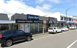The Japanese grocery store in Lower Hutt where the teenagers abused the manager.