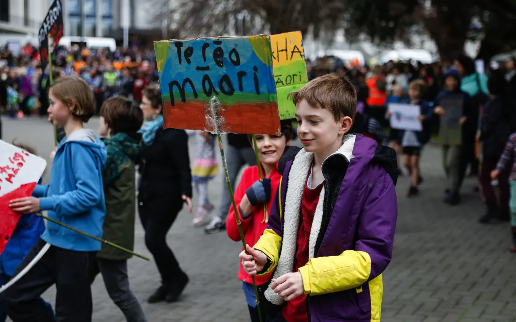 Māori Language parade for Te Wiki o te Reo Māori 2021.