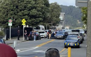 Scene at armed police callout in central Wellington