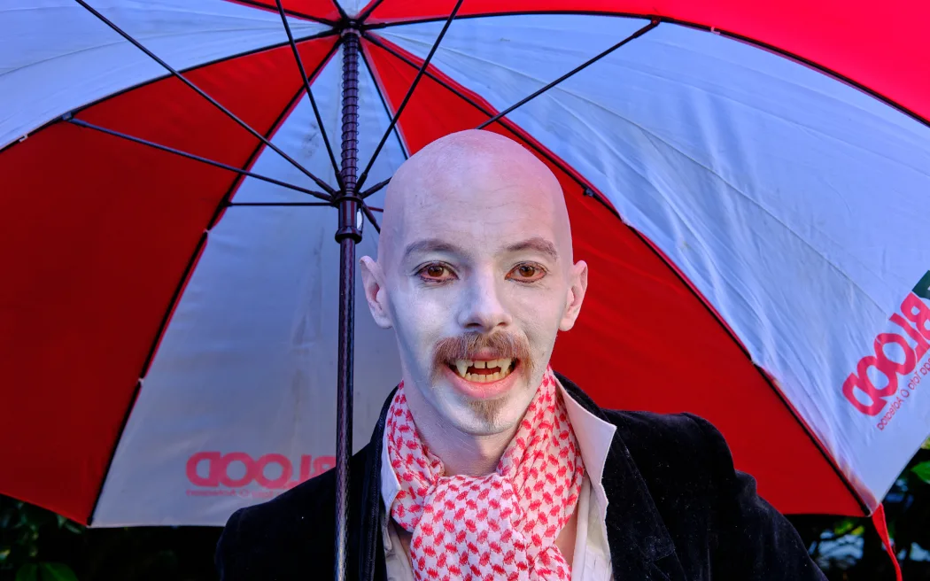 Ruthven Allimrac of the Radical Action Faction emerged from the shadows to present his vision for Dunedin.