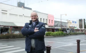 File photo. HWCP Management director Scott O'Donnell celebrates government investment at Invercargill CBD redevelopment.