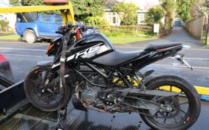 Several motorbikes were seized.