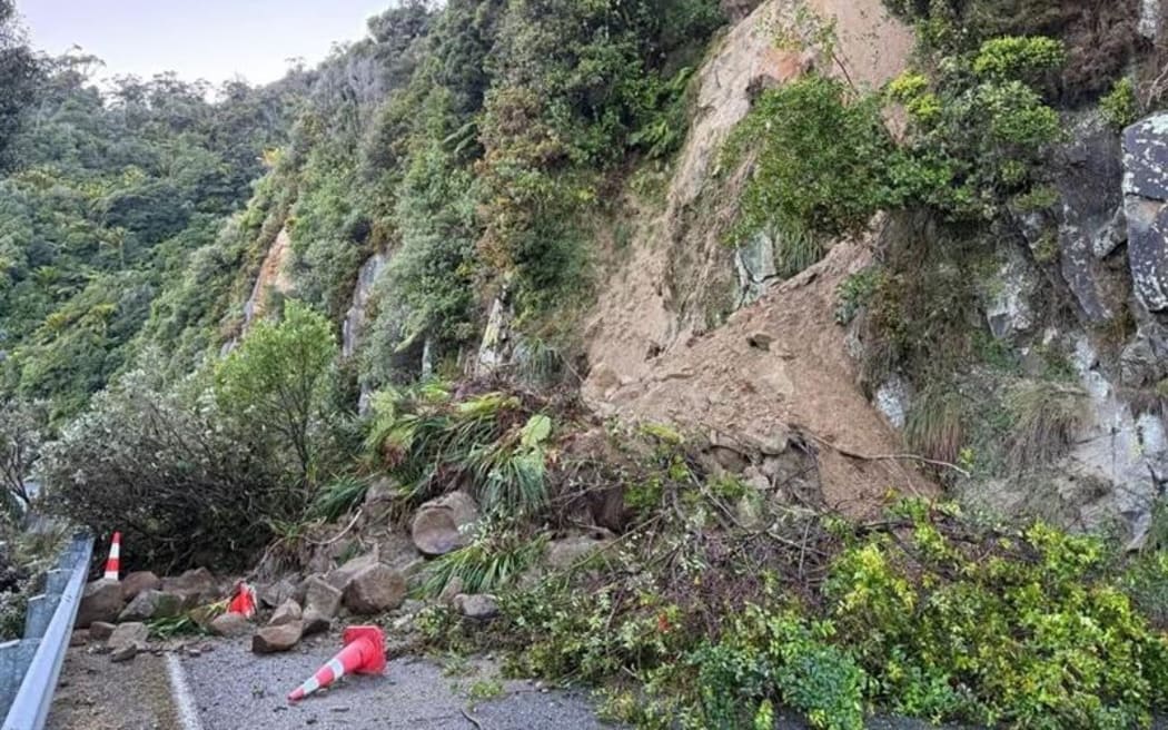State Highway 6, between Lower Buller Gorge and Punakaiki, was closed overnight because of a slip.