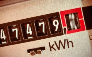 An electricity meter.
