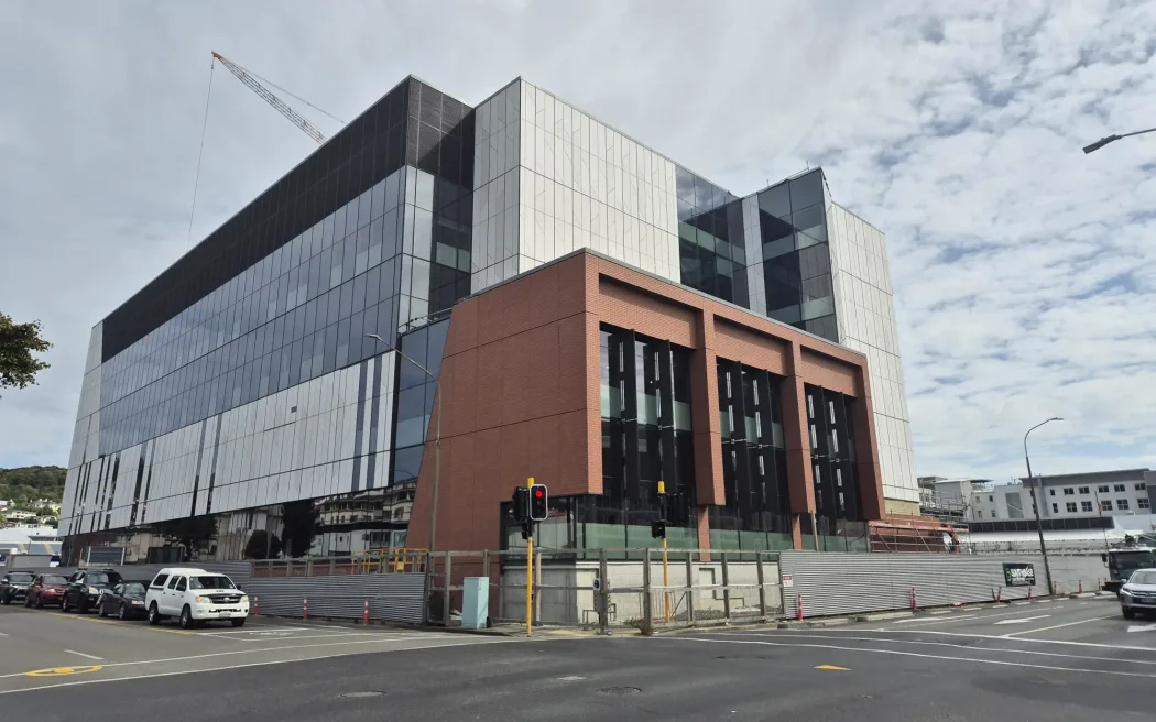 The Dunedin Hospital new outpatient building, which is on track for completion next year. The building that has been controversial is the inpatient building.