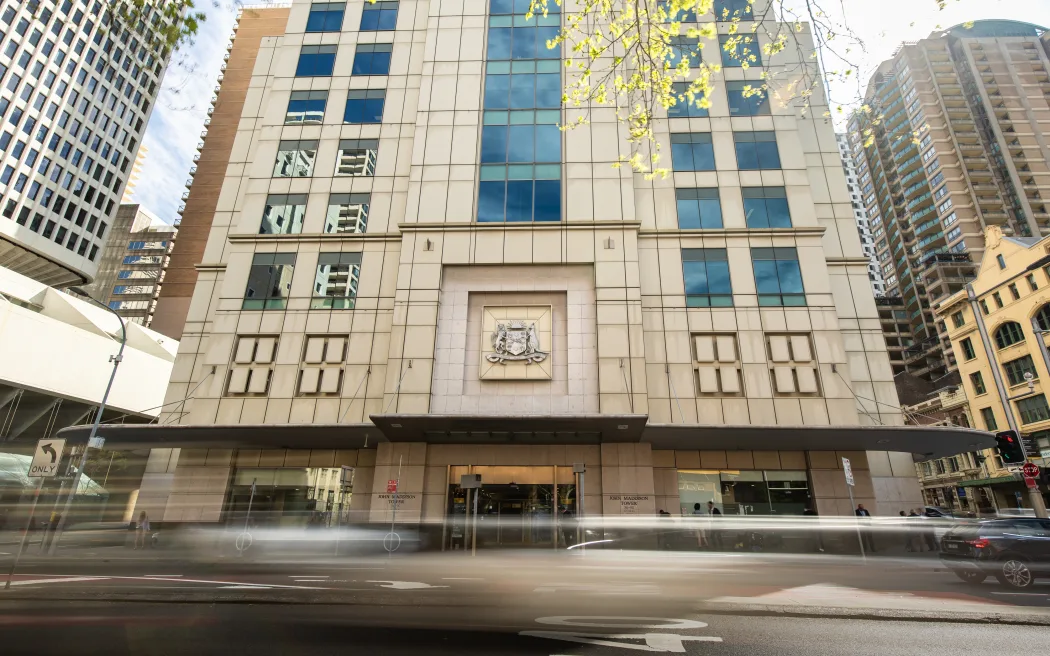 Exterior of the Local Court of New South Wales in central Sydney.