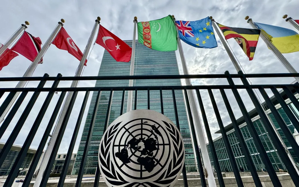New Zealand Sắp Công Bố Lập Trường Về Nhà Nước Palestine Tại Liên Hợp Quốc 2 The United Nations headquarters building, in New York City, on March 4, 2024. (Photo by Daniel SLIM / AFP)