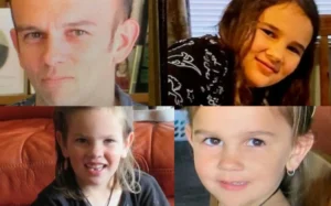 Clockwise from top left, Thomas Phillips, Jayda Jin, Ember Phillips and Maverick Callum-Phillips.