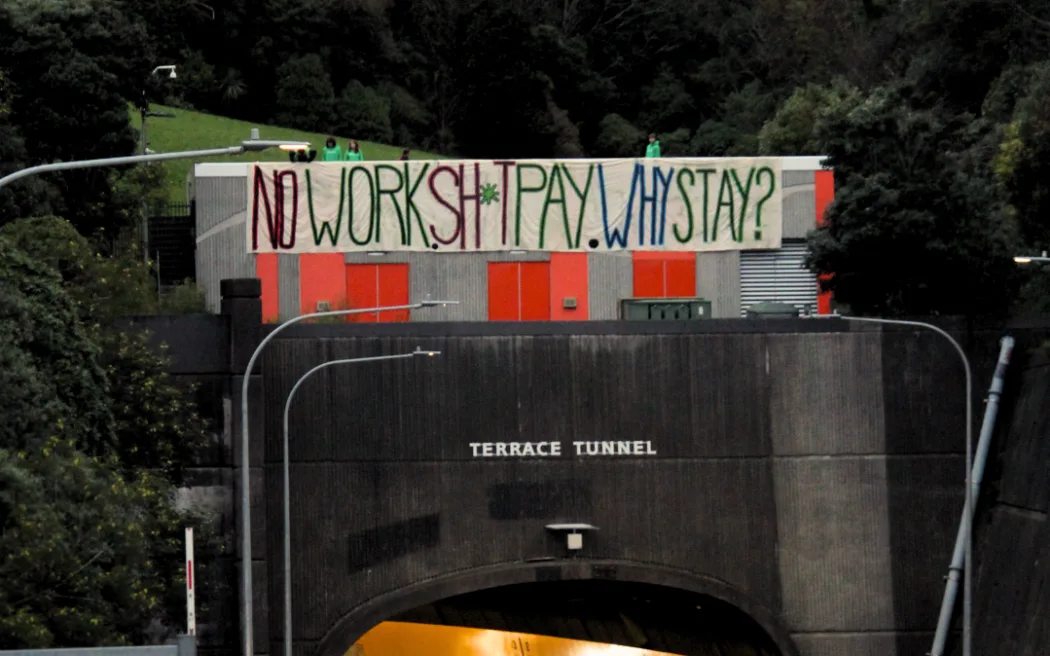 Victoria University of Wellington Students' Association's 'Where’s the Work?' campaign.