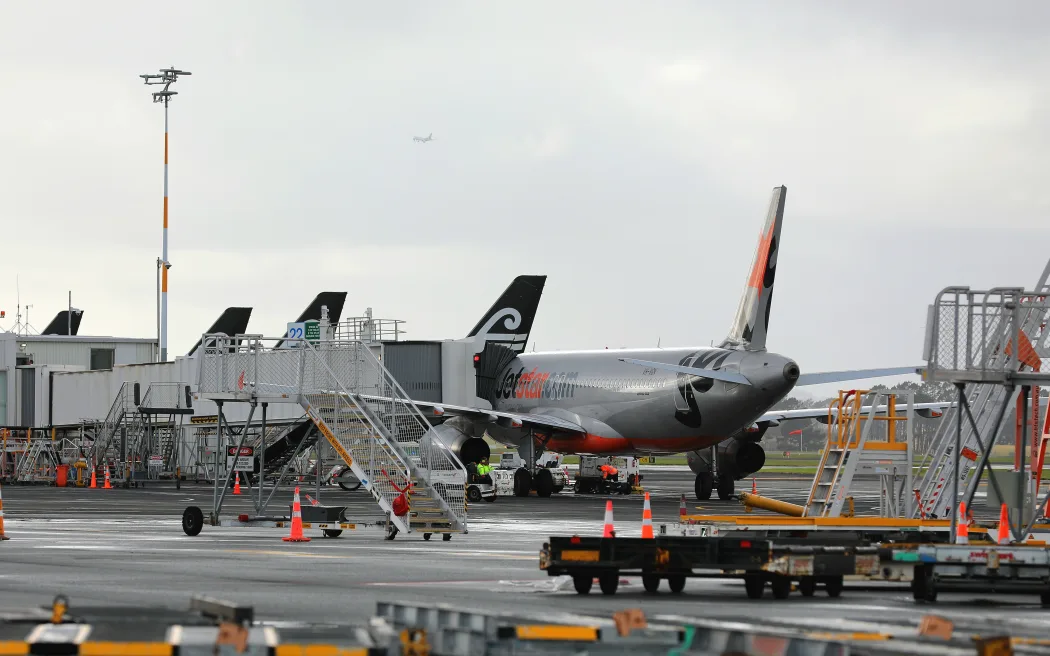 The new Auckland Airport domestic terminal under construction