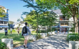 Student halls of residence at the University of Canterbury.