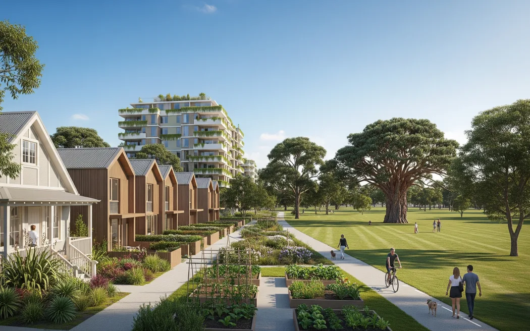 An AI image generated by The Urban Advisory which says there will need to be a range of housing types to serve the diverse needs of New Zealanders.