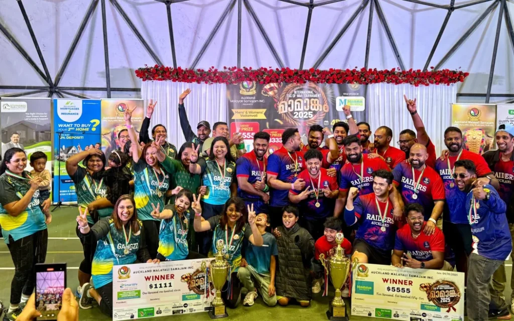 Auckland’s Raiders clinched the men’s title by defeating defending champions Thekkans, while Thames-based Gangzz triumphed over Lady Dadas in the women’s final.