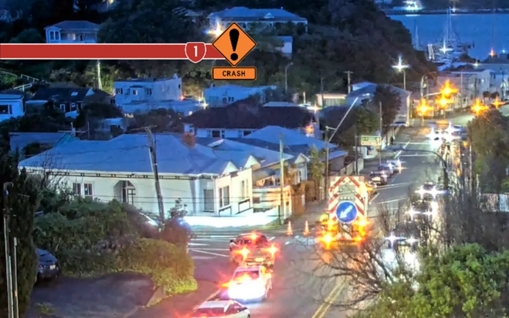 Crash on State Highway 1 in Wellington.