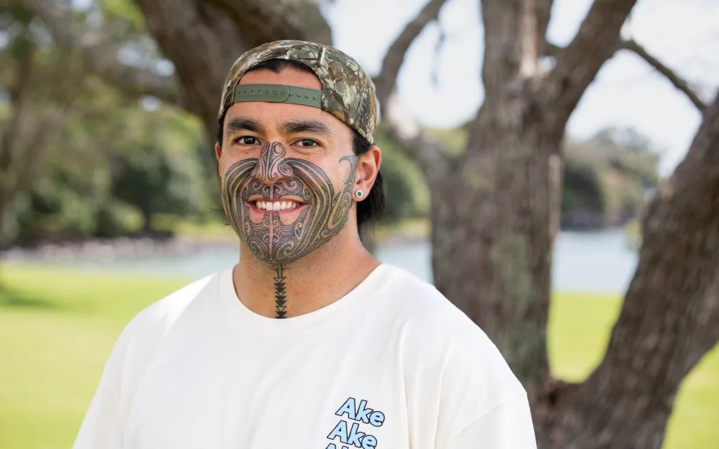 Eru Kapa-Kingi, photographed on the Lower Treaty Grounds at Waitangi, February 2025.