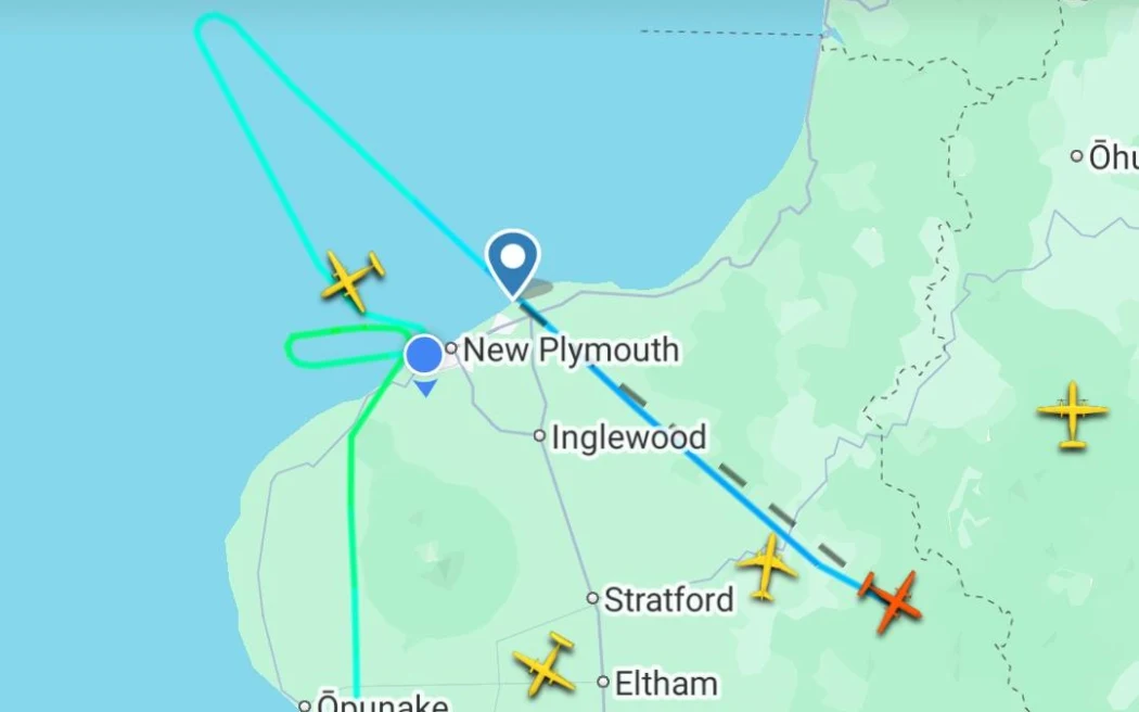 Flight NZ5768 has been diverted to Palmerston North