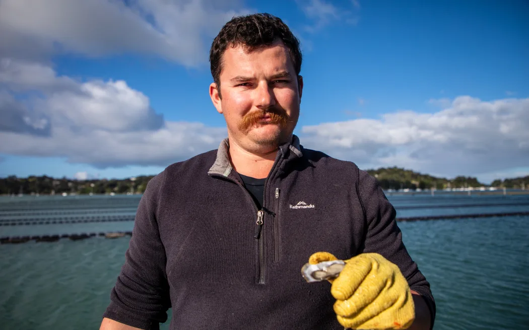 Mahurangi Oysters owner Jim Aitken.