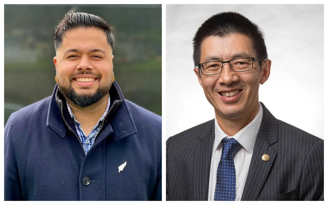 Marshal Ahluwalia (left) and David Wong secured local body seats by winning a large number of votes in the 2025 local body elections.